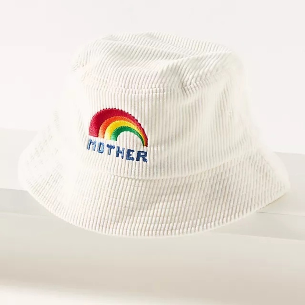 MOTHER JEANS Anthropologie Corduroy bucket hat new one size